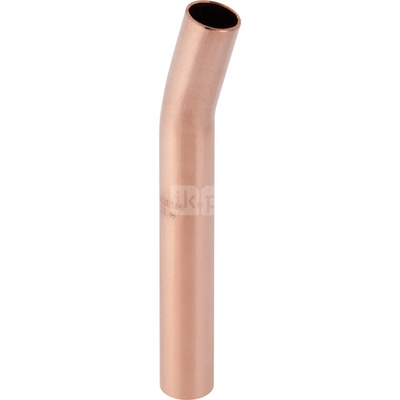 Kolano 15' GEBERIT Mapress Kupfer bose, Cu, 42 mm, DN 40 x 42 mm x DN 40 (końcówka wsuwana x końcówka wsuwana)