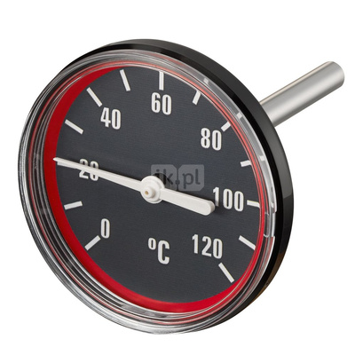 Termometr do Regumatów DN 25-50 i Optibali PK, czerwony
