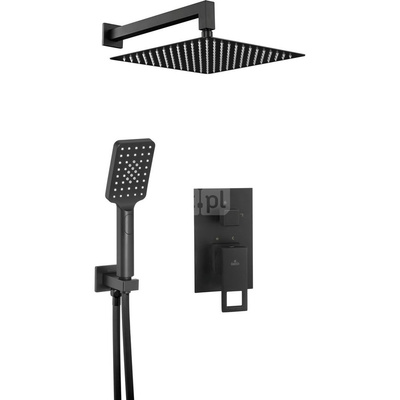 Komplet podtynkowy natryskowy anemon nero