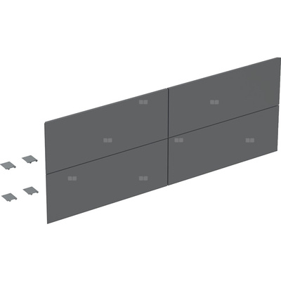 Zestaw frontów szuflad do dolnej szafki pod umywalkę z czterema szufladami GEBERIT ONE, kol. lawa matowy
