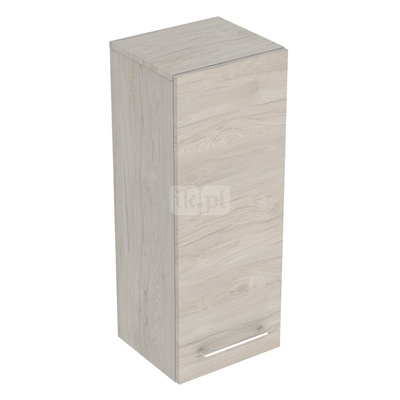 Geberit Selnova Square Szafka boczna, B33cm, H85cm, T29.7cm, z jednymi drzwiami, orzech włoski hickory jasny