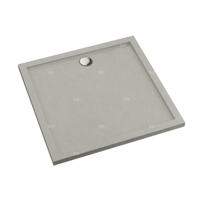 Schedpol Brodzik akrylowy Standard Plus Caspar New Cement Stone 80x80x4,5 cm, kwadratowy