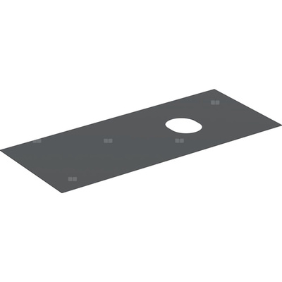 Płyta przykrywająca Geberit do dolnej szafki pod umywalkę stawianą na blat VariForm, z dwiema i trzema szufladami: B=120cm, Lava / Z powłoką melaminową