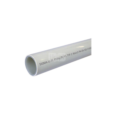 Rura PE-RT II/AL/PE-RT II SIGMA-LI 63 mm x 6 mm - sztanga 5m wielowarstwowa gładka
