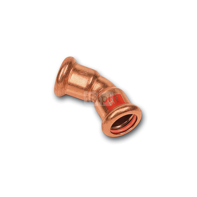 Łuk 45' SANHA Press Solar, Cu, 88,9 mm (zw x zw)