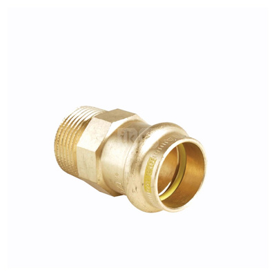 Nypel przejściowy IBP PG 4243 G do gazu (złoty), 1 1/2'' x 35 mm (MZ x GZ)