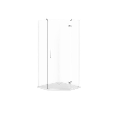 SET C520 KABINA PIĘCIOKĄTNA CITY PRAWA CHROM 90X90X195+TAKO SLIM WIR