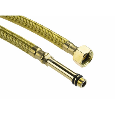 Wężyki przyłączeniowe 3/8 na m10 długość 40 cm, 2 szt., gold