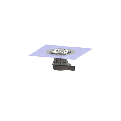 Wpust Ultraflat 79 DN 50 z nasadką Variofix z rusztem szczelinowym przykręcanym