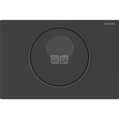Elektroniczny zestaw uruchamiający WC Geberit, IR, Sigma10, 8cm(2016), stal nierdzewna, czarny mat, easy-to-clean