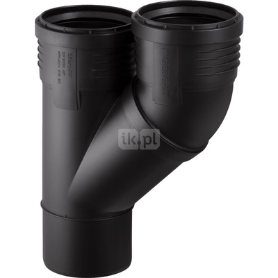Trójnik GEBERIT Silent-PP PP 90 mm x 90 mm x 90 mm (mufa z tworzywa sztucznego do spawania/zgrzewania x króciec z tworzywa sztucznego do spawania/zgrzewaniania x mufa z tworzywa sztucznego do spawania/zgrzewania)