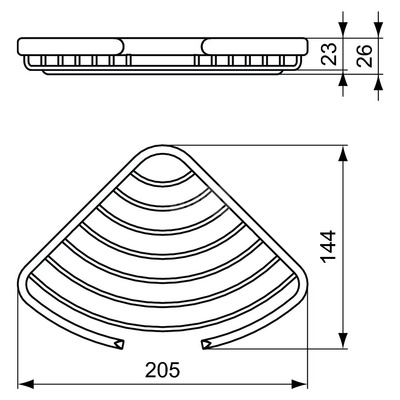 CONNECT KOSZYK NA MYDŁO NAROŻNY