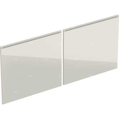 Zestaw frontów szuflad do szafki pod umywalkę podwójną GEBERIT, kol. piaskowy szer.1200 mm