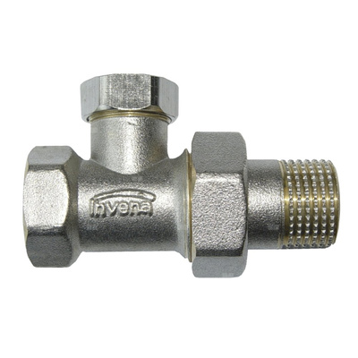 Zawór grzejnikowy prosty powrotny do rur stalowych ze śrubunkiem