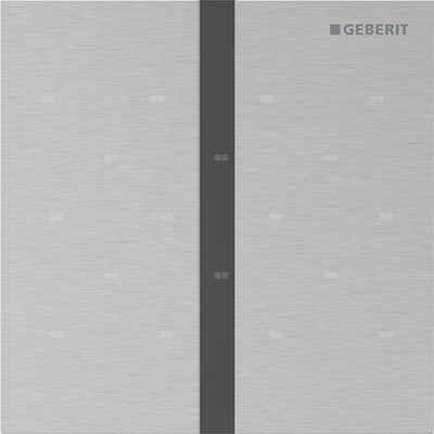 Płyta przykrywająca Geberit typ 40, kwadratowa: Szczotkowany, powlekany easy-to-clean