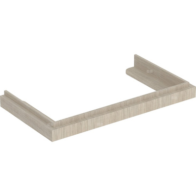 Nasadzany blat Geberit Citterio pod umywalkę: Dąb beżowy, Szerokość umywalki=90cm