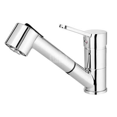 Bateria narcyz chrom zlewozmywakowa z wyciąganą słuchawką