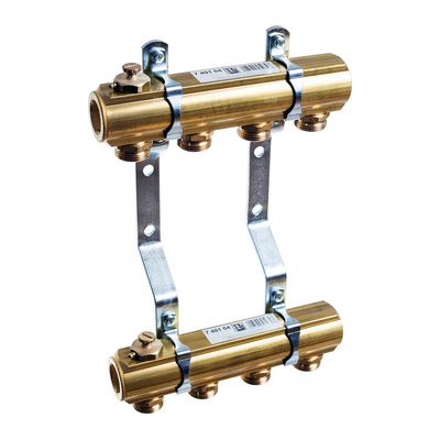 Rozdzielacz do instalacji c.o. TECE flex mosiądz GW 1'', 10-obieg. GZ