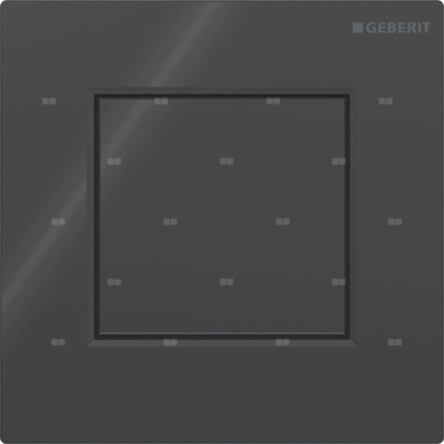 Przycisk uruchamiający Geberit typ 01 do systemu spłukiwania pisuarów z pneumatycznym uruchamianiem spłukiwania, kwadratowy: Czarny
