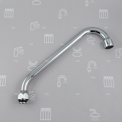 WYLEWKA F FI16/L=200 MM Z NAPOWIETRZACZEM STRUMIENIA CHROM (BAT. STANDARD PO 2020R.)