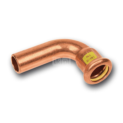 Łuk 90' SANHA Press Gas, miedź, 18 mm (zw x zz)