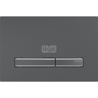 Przycisk uruchamiający Geberit Sigma50, przedni, czarny chrom, przyciski: czarny chrom, prostokątny