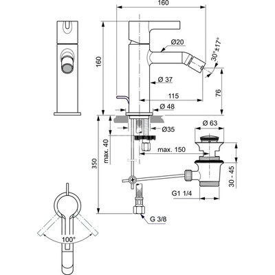 JOY BATERIA BIDETOWA 5L PUW/M CHR