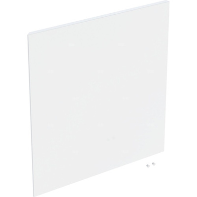 Drzwi do kwadratowej wysokiej szafki z jednymi drzwiami GEBERIT iCon, kol. biały wysoki połysk szer.450 mm