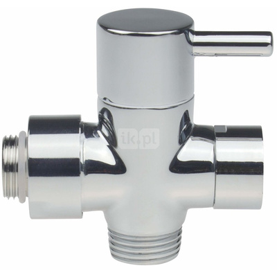 Przełącznik funkcji do deszczowni, 2-funkcyjny, mechaniczny, gwint zew. g1/2-g3/4 (nakrętka g3/8), gwint wew. g1/2