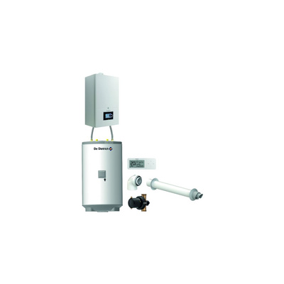 Pakiet - Kocioł gazowy jednofunkcyjny DE DIETRICH Virtuens Smart 15 kondensacyjny wiszący 2.6 - 16.3 kW+ Zestaw powietrzno-spalinowyKoncentryczny PP/Alu fi 60/100 + RegulatorAD248P + Zasobnik c.w.uAQUAvie125 + Filtr magnetyczny XS90 A