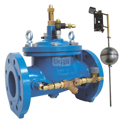 Zawór regulacyjny (utrzymuje stały poziom wody w zbiorniku), typ C717, DN 150