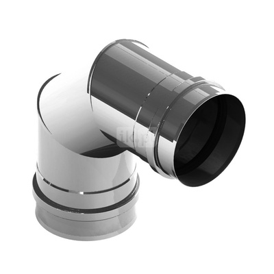 Kolano sztywne 90st. fi80mm dwumufowe