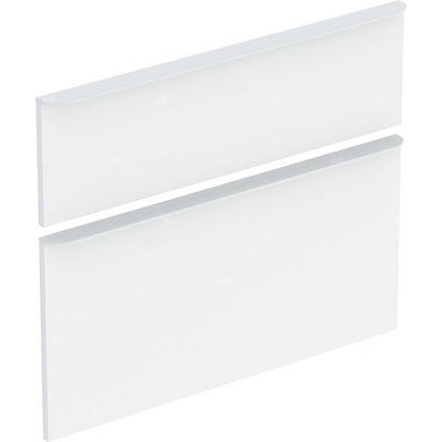 Zestaw frontów szuflad do szafki pod umywalkę GEBERIT, kol. biały wysoki połysk szer.750 mm