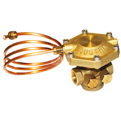 Regulator ciśnienia różnicowego HERZ 4002 FIX, mosiądz DN 40, zakres przepł. 23 kPa