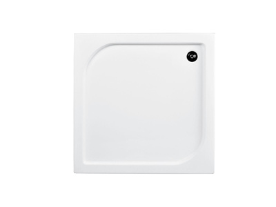 Brodzik Besco 80x80cm kwadratowy biały #BAO-80-PK