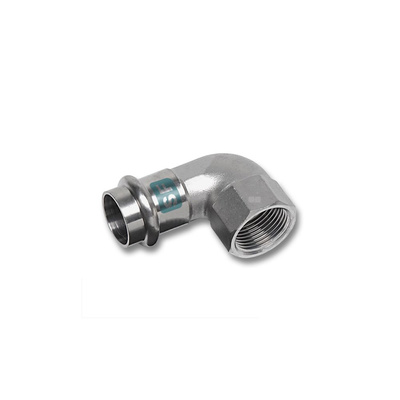 Kolano 90' SANHA NiroSan SF, stal nierdzewna, 18 mm x 3/4'' (zw x GW)