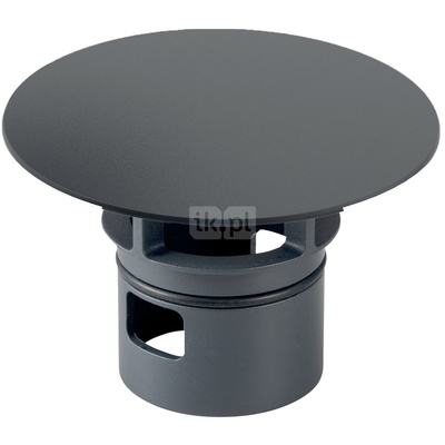 Pokrywa zaworu Geberit do zaworu zestawu odpływowego ze swobodną wylewką: Czarny mat