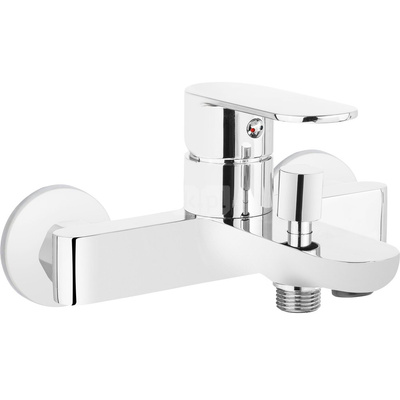 Bateria alpinia chrom wannowa ścienna