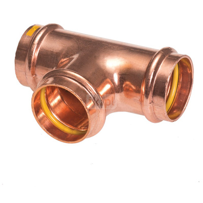 Trójnik IBP PG 5130 redukcja, do gazu miedź 22 mm x 14 mm x 15 mm (złącze zaciskowe)