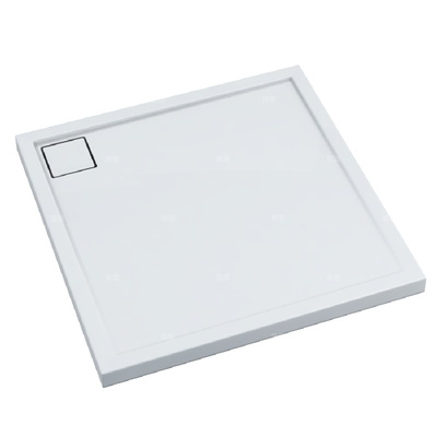 Brodzik kompozytowy Stabilsound Plus® Omega 90x90x5 cm, kwadratowy