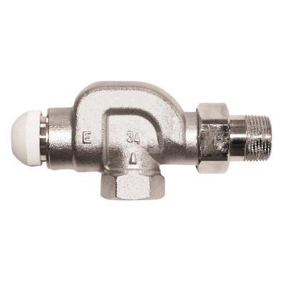 Zawór grzejnikowy termostatyczny HERZ TS-E kątowy spec, połączenie 1'' (niklowanie)