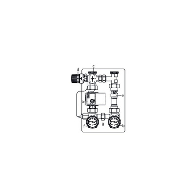 Regumat RTA-130VR, DN 25, z pompą Wilo PARA 25-130/6-43/SC-9