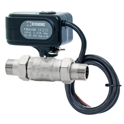 MBA122 zawór kulowy z napędem elektrycznym, DN20 KVS-45 G3/4