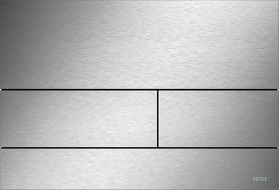 Przycisk spłukujący do WC TECESQUARE metalowy stal nierdzewna szczotkowana "anti-fingerprint" 9240830