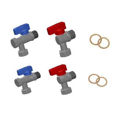 Zestaw zaworów z filtrami do kotła gazowego jednofunkcyjnego (2 x 3/4'', 2 x 1/2'', bez zaworu gazowego)