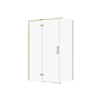 KABINA PRYSZNICOWA CITY Z ZAWIASAMI ZŁOTA 120X90X195 LEWA TRANSP