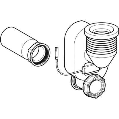 Syfon ślimakowy Geberit do systemu spłukiwania pisuarów, przyłącze pionowe