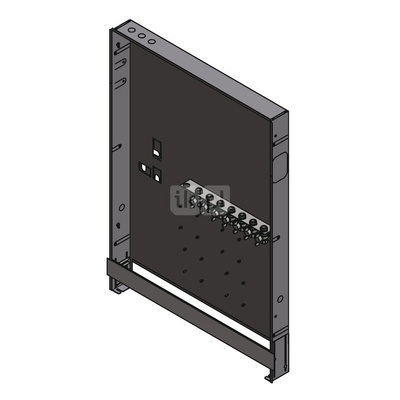 Skrzynka wnękowa 850x910x110, zawiera szyny montażowe