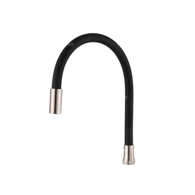 DWUFUNKCYJNA ELASTYCZNA WYLEWKA DO BATERII ZLEWOZ, INOX/CZARNA