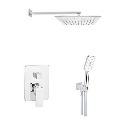 Zestaw podtynkowy z baterią podtynkową 2-funkcyjną Nyks chrom